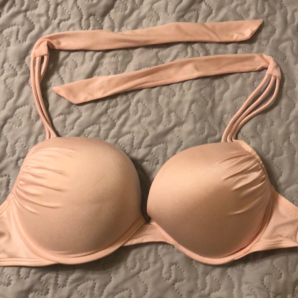 Pink bombshell halter